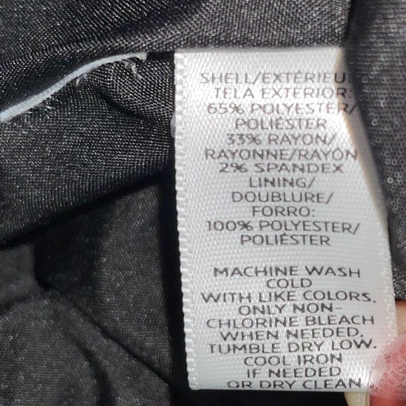 LOFT Ann Taylor Plaid Houndstooth Wrap Mini Pencil Skirt Grey Black Women's Sz 2 - Picture 6 of 6